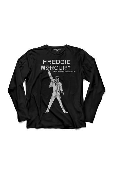 Kendim Seçtim Tricou cu mânecă lungă Freddie Mercury Eagle Rock Queen