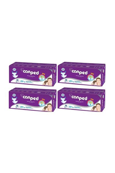 Canped Waistbanded Patient Diapers Extra Small (30x4) 120pcs