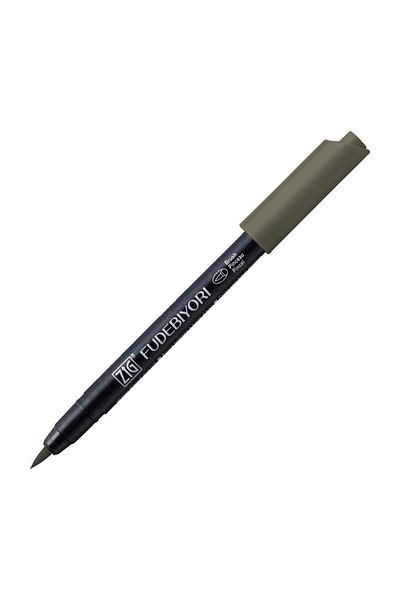 Zig Fudebiyori Brush Pen Brush Tip Pen 94 GRAY BROWN