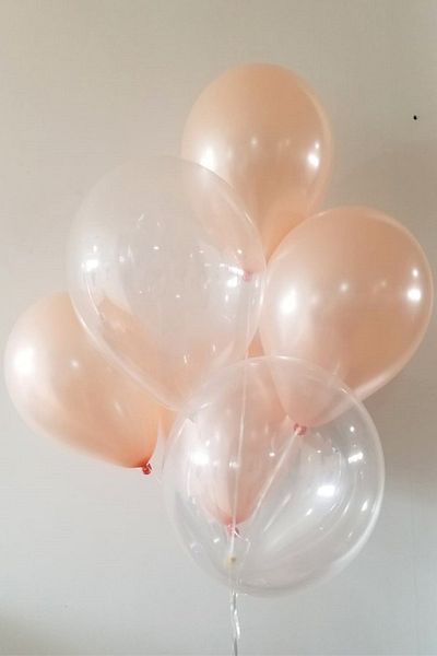 Parti dolabı 25pcs Gold Rose Transparent Metallic Pearlescent Shiny Party Balloon