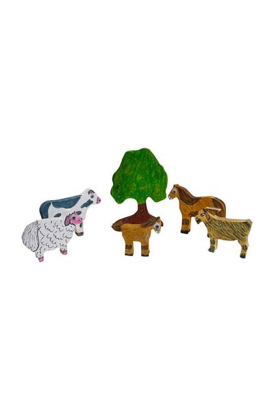Bubu Paintable White Eva Toy Double Animals