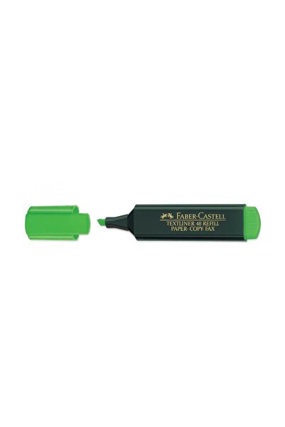Faber Castell قلم هايلايتر من فابر كاستل، أخضر 1548 63 (علبة 10 لو)