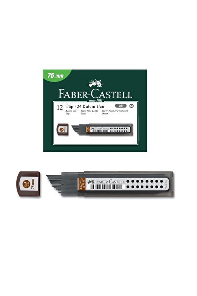 Faber Castell Faber-Castell Super Fine Min 2B 0.5 75 Mm Versatil Kalem Ucu 50...