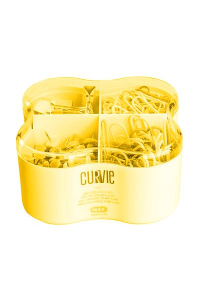 Mas Curvie Colored Paper Clip - Giant Paper Clip - Map Nail - Pincer Yellow