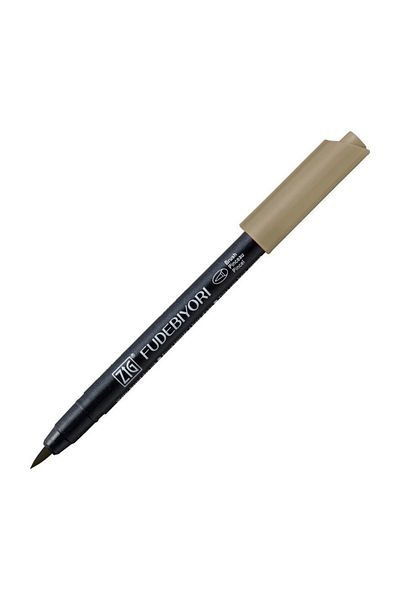 Zig Fudebiyori Brush Pen Brush Tip Pen 96 MID GRAY