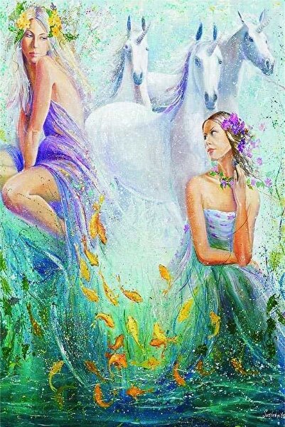 Gold Puzzle The Mystery of the Gold Unicorn 1000 Piece Puzzle /