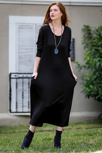 Chiccy Kleid - Schwarz - A-Linie