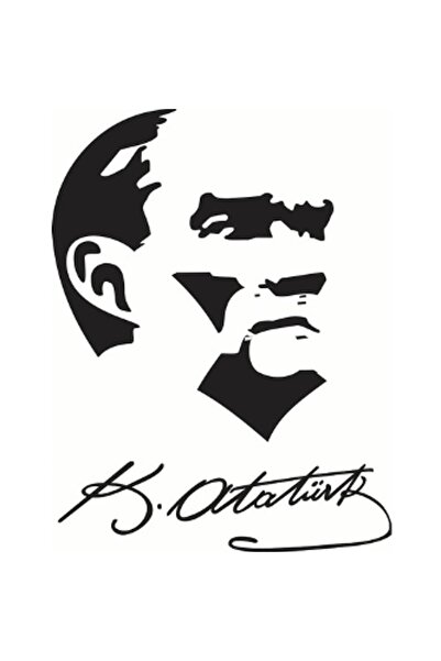 Sticker Sepetim Silueta Ataturka i dekorativna nalepnica za automobil sa potp...