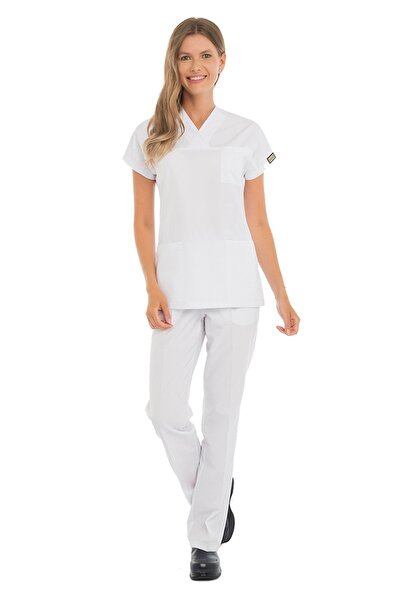 VEHBİ Альпака Тканина Жіночий лікарський халат Медична форма для медсестер (К...