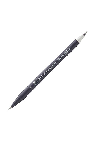 Zig Art&Graphic Twin RB+F Çift Uçlu Çizim Kalemi 803 Warm Gray 2