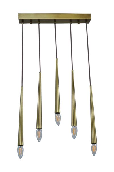 Modi Lighting 5li Konik Borulu Sarkıt Modern Avize Mod-av- 4401-5ey