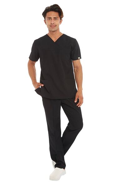 VEHBİ بدلة نوم من قماش الألبكة للرجال من قماش الألبكة للرجال والممرضات في الم...