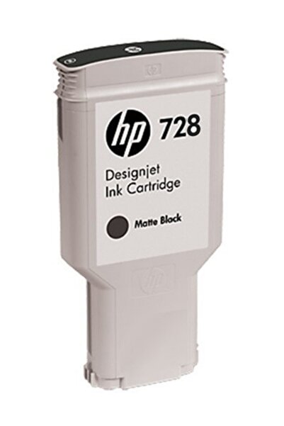 HP F9J68A (728) MAT SIYAH 300 ML GENIS FORMAT MUREKKEP KARTUSU