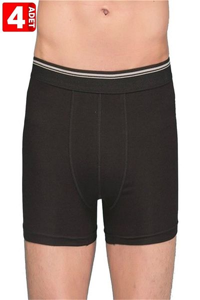 Berrak Ανδρικό Black Lycra Boxer 4 Pack 100% βαμβάκι