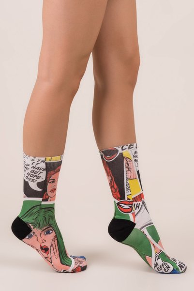 Ogobongo 01459  Pop Art Soket Çorap