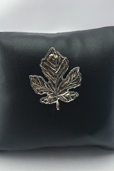 Zaim Aksesuar Gümüş  Çınar Yaprağı Broş 154