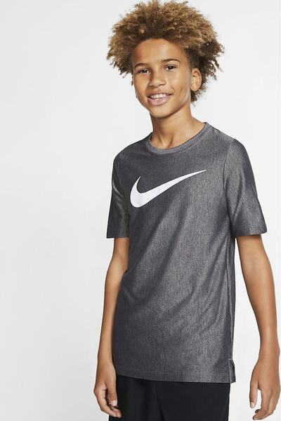 Nike Gri Çocuk Dri-Fıt Spor Tişört
