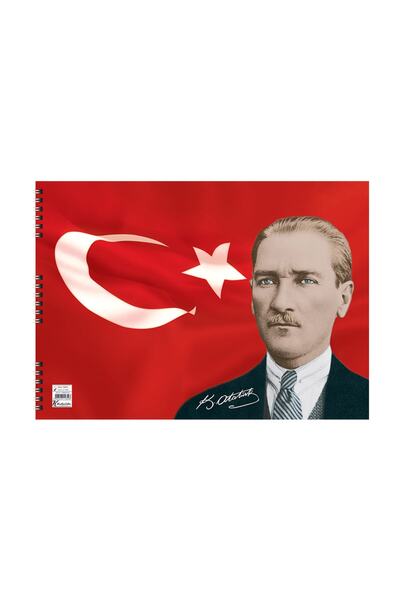 KESKİN COLOR Ataturk 25x35 15 Sheets Spiral Painting Book (308005)