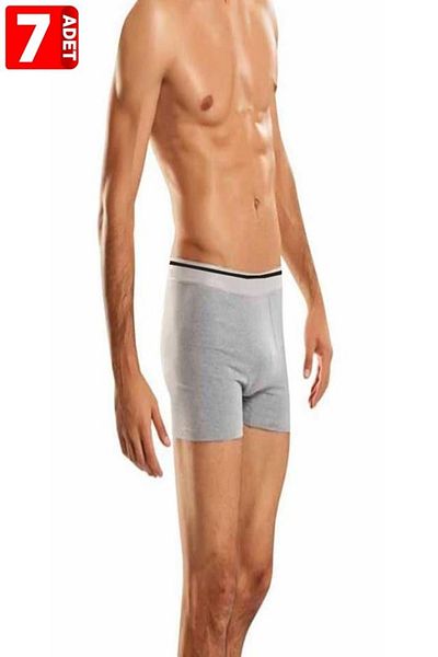 Berrak Ανδρικό Grey Lycra Boxer 7 Pack 100% βαμβάκι