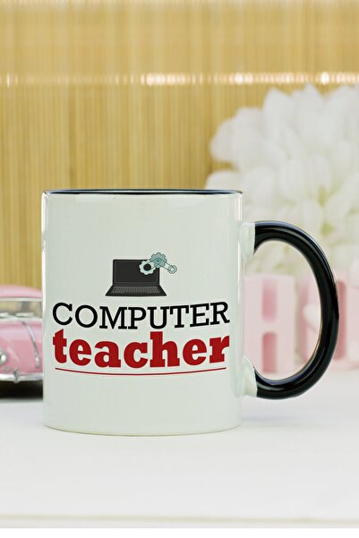 Hediyelen كوب مدرس الكمبيوتر باللون الأسود