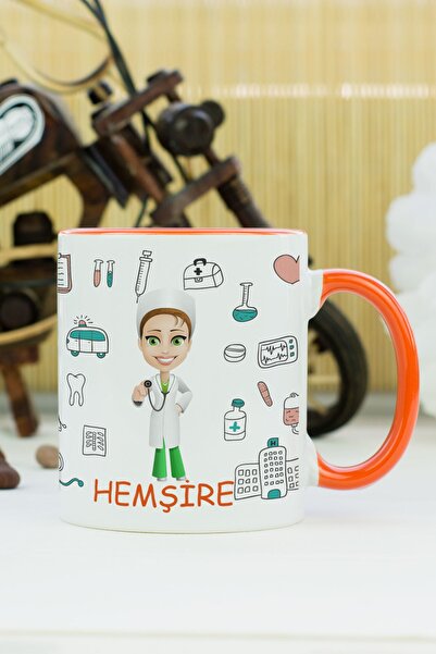 Hediyelen Nurse Mug Cup Orange