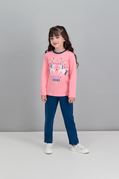 ROLY POLY Unicorn Squad Şeker Pembe Kız Çocuk Pijama Takımı