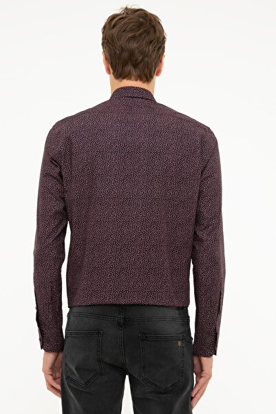 Pierre Cardin Bordo Slim Fit Gömlek