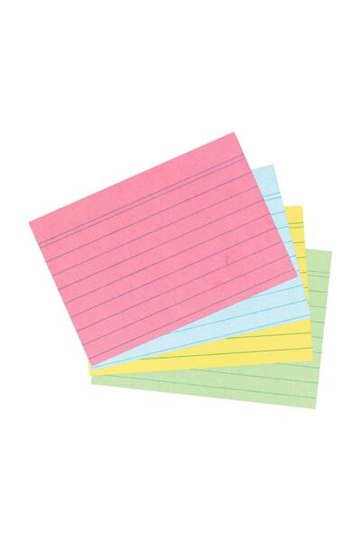 Herlitz Kartoteks A7 200lü Çizgili Karışık Renk 10836245