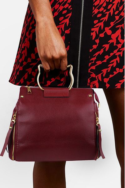 Housebags حقيبة نسائية حمراء كلاريت 131