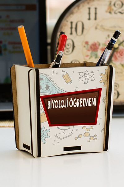 Hediyelen Biology Teacher Pen Holder