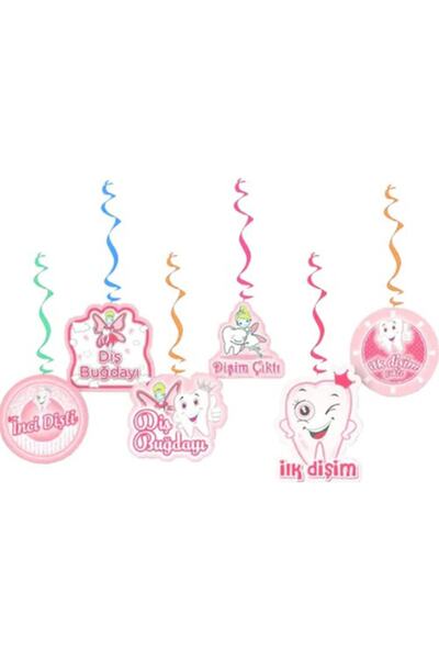 Parti dolabı 6lı Pembe Hastane Doğum Odası Süsü Baby Shower Konsept Yazı Süsü