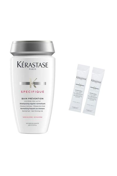 Kerastase Bain Prevention Dökülme Önleyici Şampuan 250 ml + Saç Banyosu Öncesi Kil Maskesi 2 x 10 ml