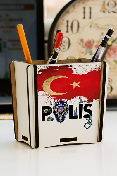 Hediyelen Police Pen Holder