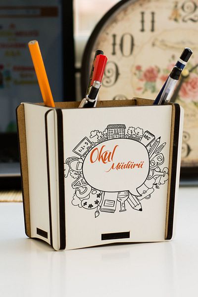 Hediyelen School Manager Pencil Holder