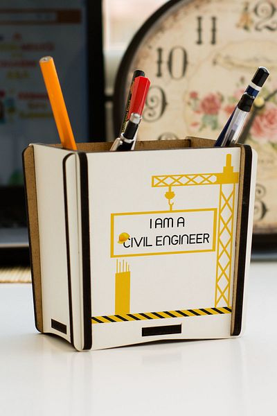 Hediyelen I Am A Civil Engineer Pencil Holder