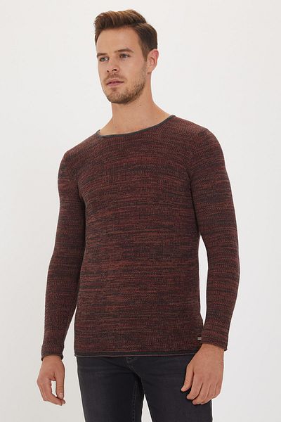 Lee Cooper Men's Pavel O Neck Sweater Tile 201 LCM241008