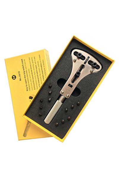 Saatse Büyük Kol Saati Arka Kapak Açma Anahtarı 3'lü Tamir Aparatı 2819