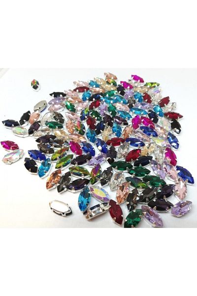 yiğit aksesuar 7x15 (1,5 cm) Θήκη για μασχάλες Πέτρα Μικτή συσκευασία 100 τεμαχίων