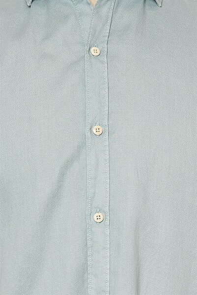Lufian Erkek Slim Fit Tollen Smart Gömlek Beyaz 111010199100500