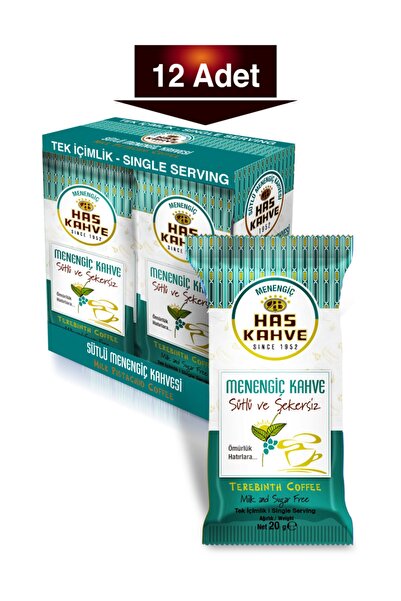 Has Kahve Tek Içimlik Sütlü Menengiç Kahvesi 12'li Paket 20 gr