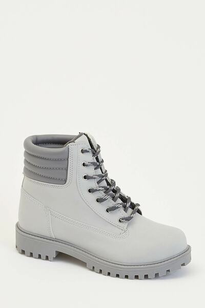 DeFacto Kadın Gri Bağcıklı Bot M0361AZ.19AU.GR2