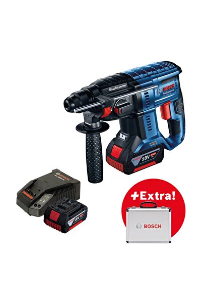 Bosch GBH 180-LI Akülü Kırıcı Delici Matkap + 2xGBA 18V 4.0Ah + SDS Plus Set ...