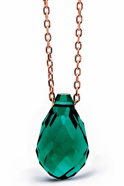 Argentum Concept 925 Ayar Gümüş Zincirli Kristal Kuvars Kolye