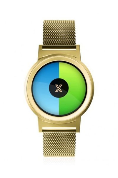 X Watch Unisex Kol Saati GOLD X WATCH GOLD AND GOLD STRAP