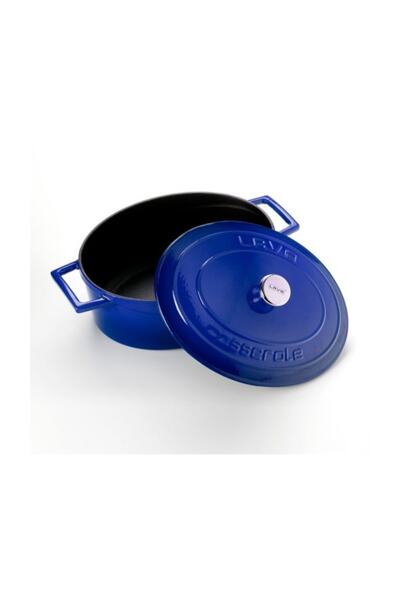 Lava Döküm  Oval Tencere Çap(ø) 29cm  Folk Mavi