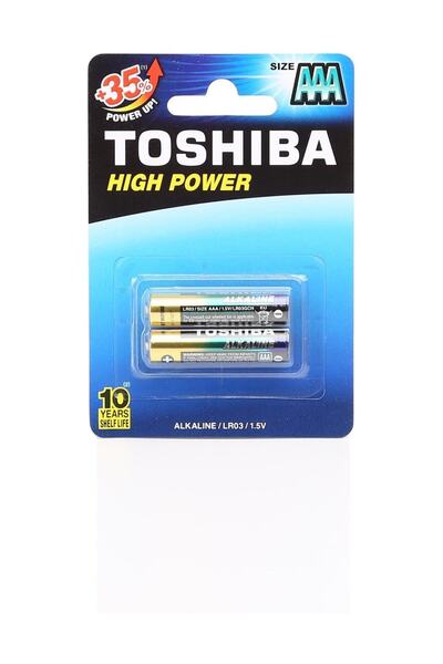 Toshiba LR03 Hıng Power İnce Pil 2li