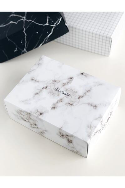Bikutumutluluk Beyaz Mermer Hediye Kutusu (sadece Kutu)