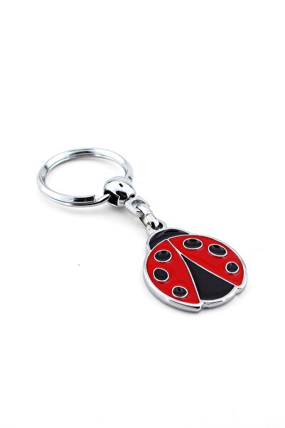 Solfera Unisex Κόκκινο Μεταλλικό Μπρελόκ Lucky Ladybug Kc510