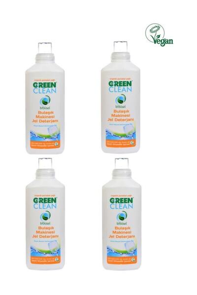 U Green Clean Bitkisel Portakal Yağlı Bulaşık Makinesi Jel Deterjanı 1000 ml. 4'lü Set