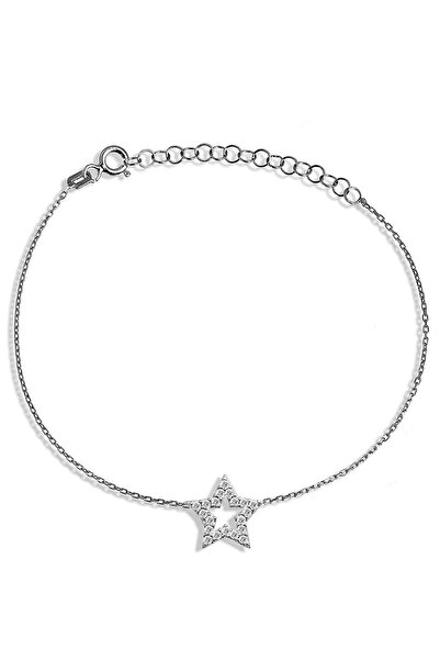 Argentum Concept Zirkon Taşlı Gümüş Yıldız Bileklik